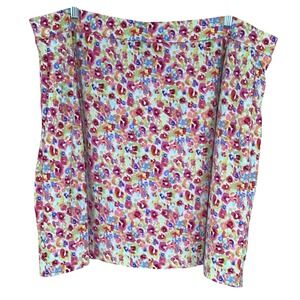 Susan Graver Floral Print Skort Skirt Shorts Size XL Women Colorful Abstract